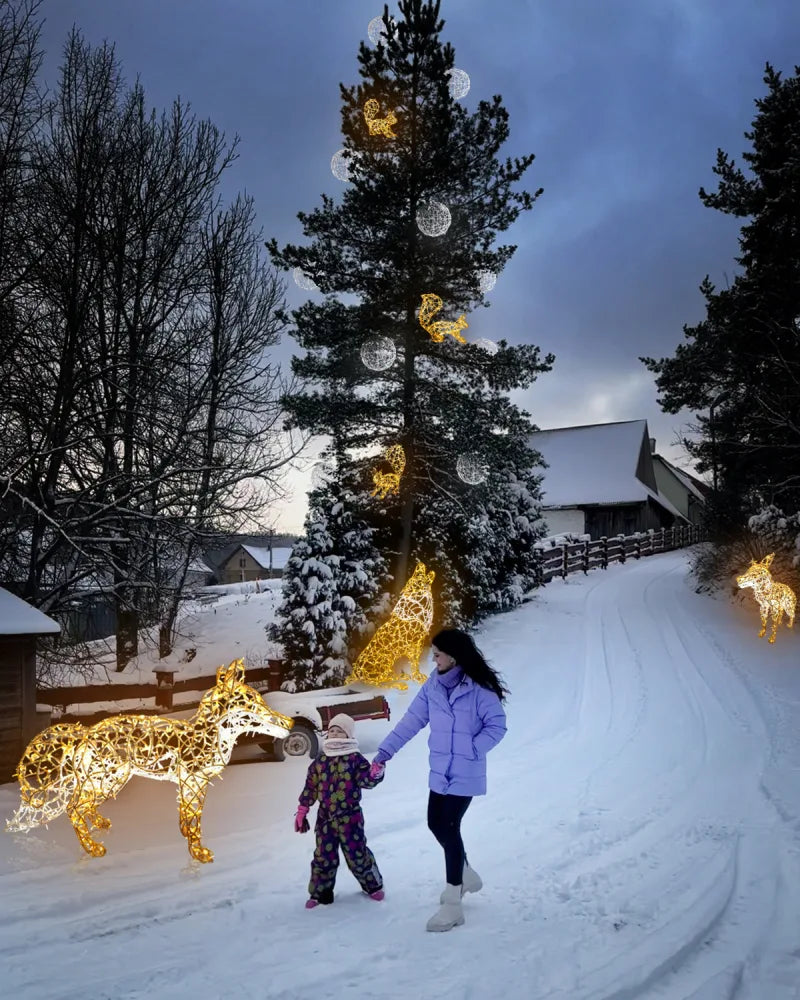 Alganic Licht-Fuchs – schlanke Figur in stillem Schritt